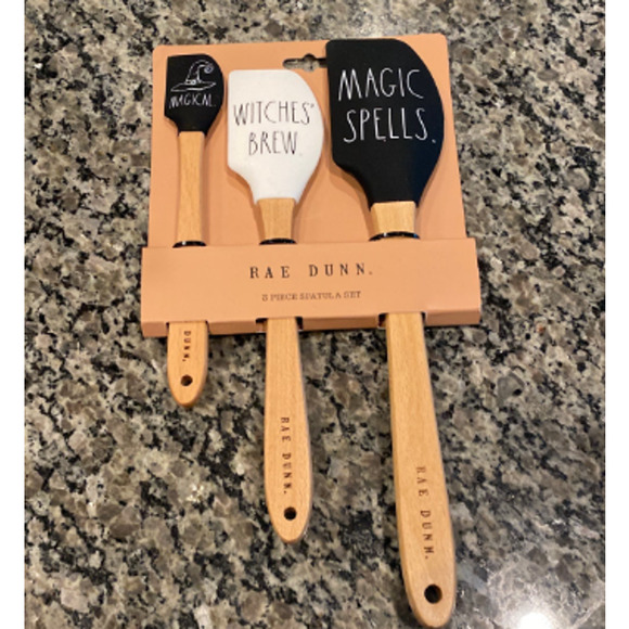 Rae Dunn Other - Rae Dunn Halloween Spatula Set - 3 Pieces - MAGICAL, WITCHES’ BREW, MAGIC SPELLS